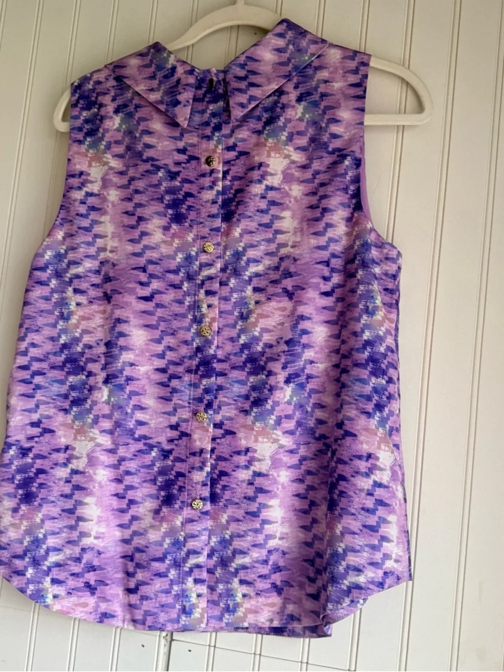 Soft Surroundings Size S Sleeveless Adrie Top Blouse in Orchid Multi NEW! - Picture 6 of 7